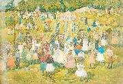 Maurice Prendergast May Day Central Park oil on canvas